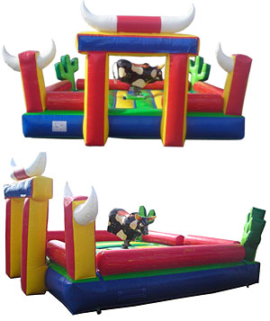 Bull Ride with Inflatable Bed