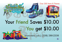 bounce house rental refer a friend coupon
