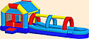 Bounce Slip N Dip Inflatable Bounce House Waterslide Combo Bounce House