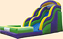 Wave Wet/Dry Inflatable Slide 16'  Bounce House