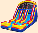 Dual Lane Wet Dry Slide 16'  Bounce House