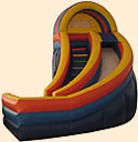Curve Inflatable Slide 18'  Bounce House