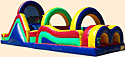 55' Wet/Dry Obstacle Course Bounce House