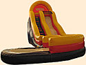 Curve Wave Inflatable Slide 16' Bounce House