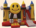 Happy Face 4N1 Inflatable Bounce House Slide Combo Bounce House