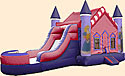 Castle Princess V Roof Inflatable Bounce House Slide Combo Bounce House