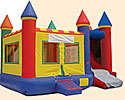 Castle Rainbow 4N1 Inflatable Bounce House Slide Combo Bounce House