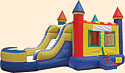Castle Flat Roof Inflatable Bounce House Slide Combo Bounce House