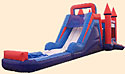 Castle Wet/Dry 2 Piece Inflatable Bounce House Slide Combo Bounce House