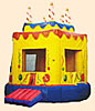 Small Birthday Cake Inflatable Bounce House