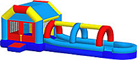 Bounce Slip N Dip Inflatable Bounce House Waterslide Combo Bounce House