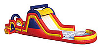 Rock Slide 2 Piece Wet/Dry Inflatable Bounce House Slide Combo Bounce House