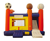 Sports 4N1 Inflatable Bounce House Slide Combo Bounce House