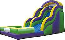 Wave Wet/Dry Inflatable Slide 16'  Bounce House