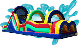 55' Wet/Dry Obstacle Course Bounce House