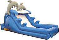 Dolphin Wet/Dry Slide 12', 14', 16' Available Bounce House