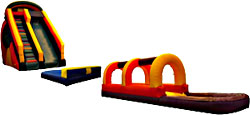 Slip N Dip 18' Giant Wet/Dry Slide with Slip N Dip - 3 Piece Bounce House