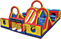 Adventure Rush Inflatable Obstacle Course Bounce House