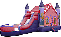 Castle Princess V Roof Inflatable Bounce House Slide Combo Bounce House