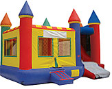 Castle Rainbow 4N1 Inflatable Bounce House Slide Combo Bounce House