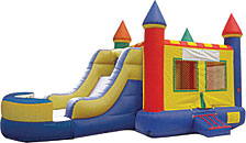 Castle Flat Roof Inflatable Bounce House Slide Combo Bounce House