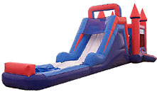 Castle Wet/Dry 2 Piece Inflatable Bounce House Slide Combo Bounce House