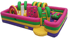 Kids Zone Inflatable Obstacle Course Bounce House
