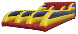 Inflatable Bungee Run - Three Lane w/ Accessories Bounce House